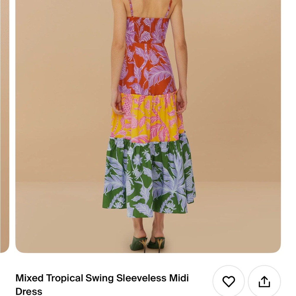 FARM Rio Multicolor Tropical Midi Dress - Picture 2 of 2